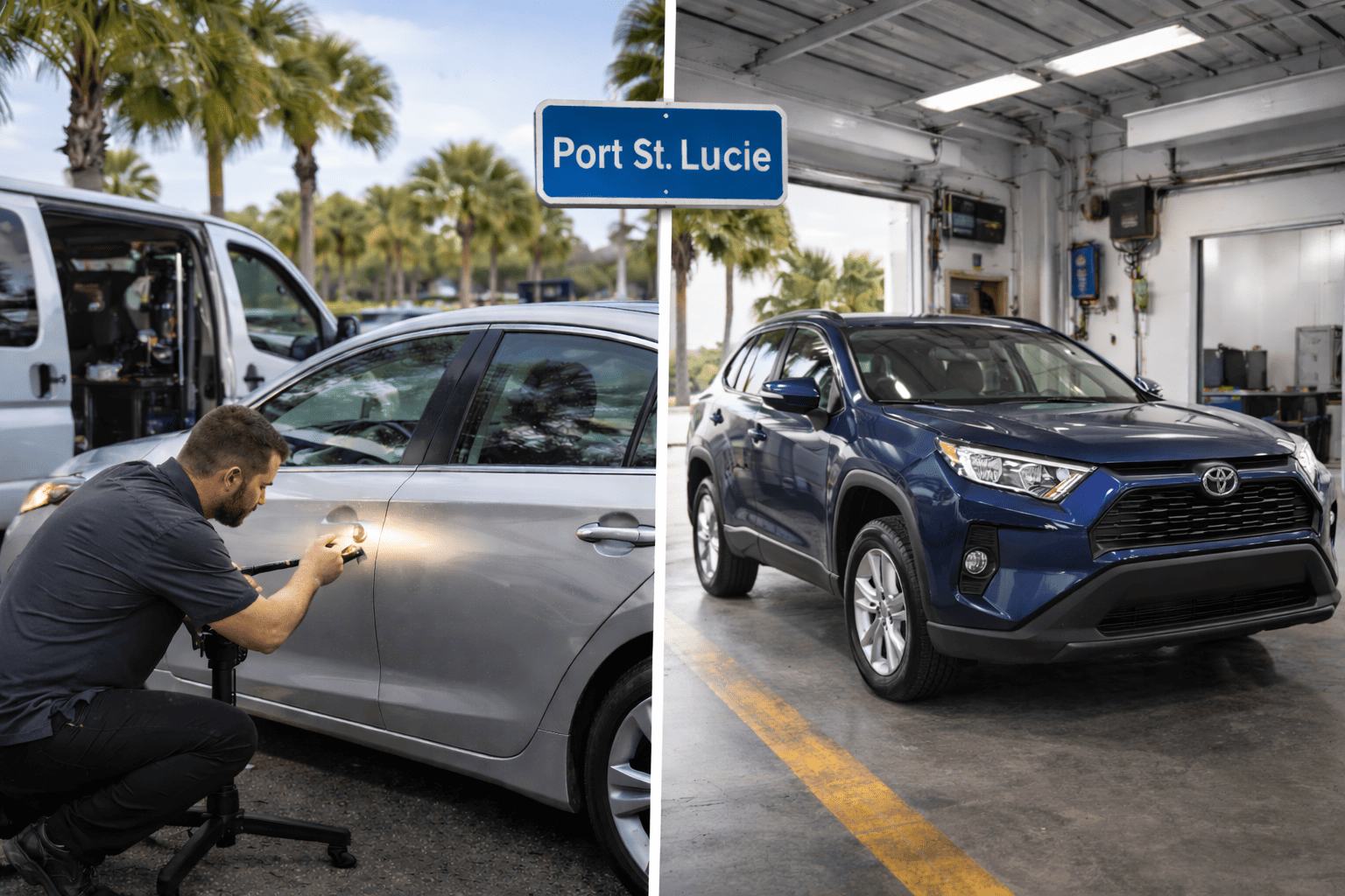 Mobile Dent Repair vs. Body Shop Repairs: What Drivers in Port St. Lucie, Florida Should Know