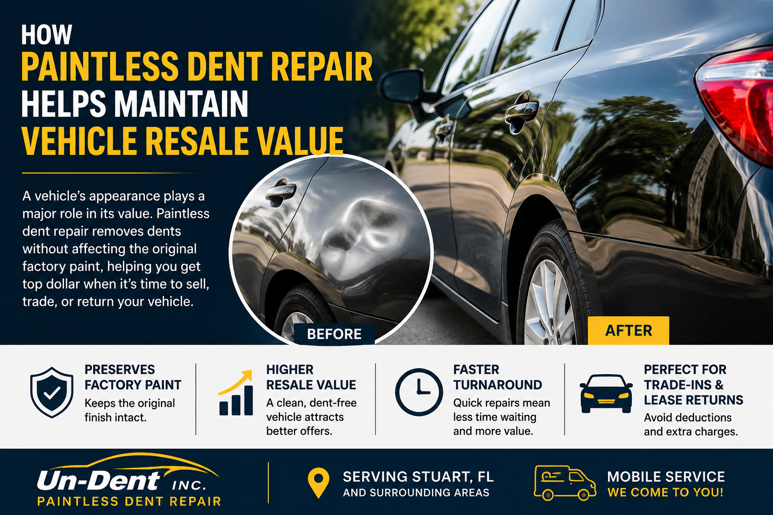 How Paintless Dent Repair Helps Maintain Vehicle Resale Value